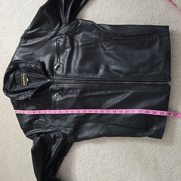 Italian Leather Moto Jacket - Picture 12 of 16